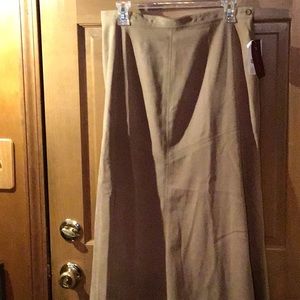 JM Collection Faux Suede Solid Skirt